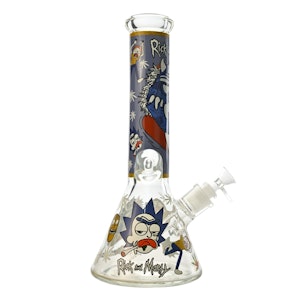 Smoke Arsenal - 12" 7mm Wasted Genius Beaker Bong w/ Gift Box