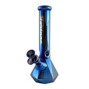 ACC - Fortune - 10" Electric Blue Hexagon Water Pipe