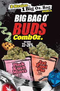 Big Bag O' Buds - CombOz: Pink Kush Mintz + Jet Fuel Pie 28g Dried Flower