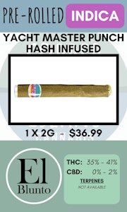 El Blunto - EL BLUNTO - 1PK YACHT MASTER PUNCH HASH INFUSED PR