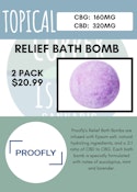 PROOFLY - 2PK RELIEF BATH BOMB