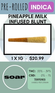 Soar - SOAR - 1PK PINEAPPLE MILK INFUSED BLUNT