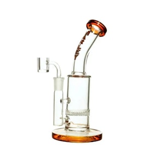 Marley - 9" Marley Aqua Showerhead Dab Rig (Amber)