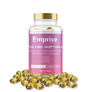 Emprise Canada - THC:CBD 10:10mg 100 x 0.34g Softgels