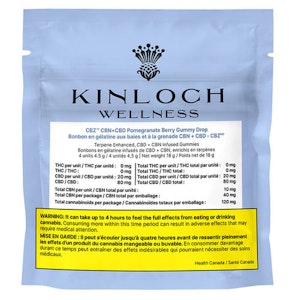 Kinloch Wellness - CBZ - CBN + CBD Pomegranate Berry 15 x 4.5g Soft Chews