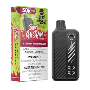 Flavour Beast Beast Mode Max 2 | 50k - Sour Gushin S. Cherry Watermelon