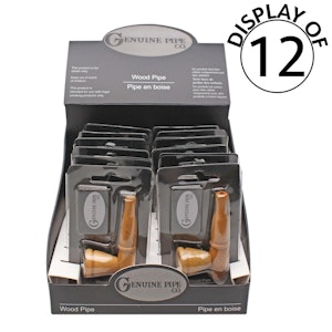 Genuine Pipe Co - Wooden Pipe Genuine Pipe Co Light Teak - Short