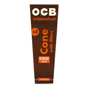 OCB - OCB - Virgin Unbleached Cones KS - 3 Pack