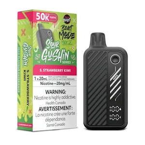 Flavour Beast Beast Mode Max 2 Disposable - Sour Gushin S. Strawberry Kiwi - 50K PUFFS - 20MG/ML