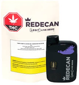 Redecan - Redecan - Legit Live Resin Purple Churr* All-in-one Vape - 1.2g