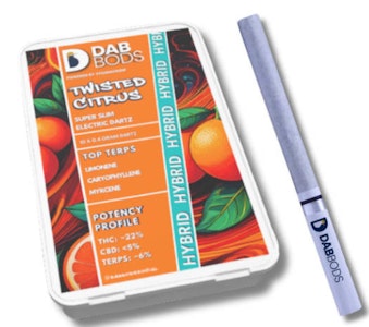 Dab Bods - DAB BODS - Twisted Citrus Super Slim Electric Dartz 10 x 0.4g Pre-Rolls