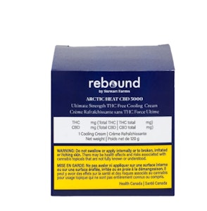 Rebound by Stewart Farms - ARCTIC HEAT CBD 5000 COOLING CREAM 20G