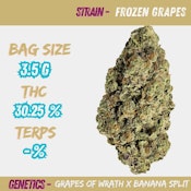 Frozen Grapes 3.5g Dried Flower (Grapes Of Wrath X Banana Split)