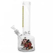 Cheech & Chong Glass Bloat On Canteen Base Water Pipe-12" Tall