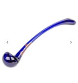 Glass Chongdolf Hand Pipe-BLUE 9"