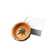 Green Leaf Resin Ashtray-each