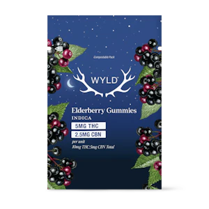 Wyld - Wyld Multipack of 10,  Elderberry 2:1 THC:CBN (100mg THC:50mg CBN) Soft Chews