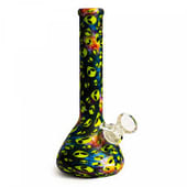 LIT Silicone Alien Beaker Tube-7.5" Tall W/Glass Downstem & Pull-Out