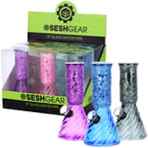 Seshgear - SeshGear Crystalline Beaker Mini Glass Water Pipe-Each