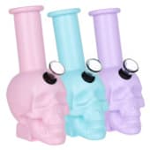 SeshGear Pastel Skull Glass Water Pipe-Each
