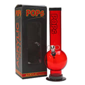 Pops | Acrylic Bong Bubble Base - 12"-Assorted Colours