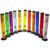 Pops | Acrylic Straight Bong - 12"-Assorted Colours