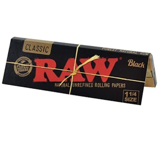 RAW - RAW Black 1 1/4 Rolling Papers