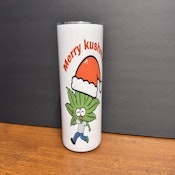 Merry Kushmas Stainless Steel Straw Tumbler
