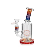 ARSENAL 6" Flame Streak Glass Rig - Red