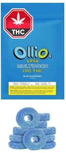 Olli Brands Inc. - Olli O's | 100 THC Multipack Blue Raspberry Gummies | 10x10mg THC