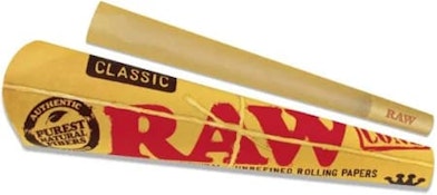 RAW Classic King Size Pre-rolled Cones 3 Pk