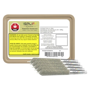 1Spliff - Hawaiian Snowcone Premium Glass Tip Pre-Roll 5x0.6g