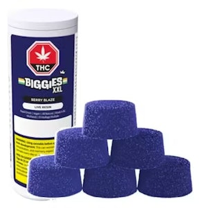 BIGGIES - Multipack of 6, Berry Blaze THC 10mg Live Resin