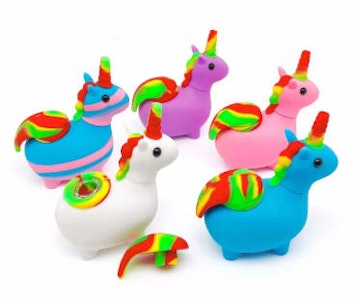 MyCan Accesories - 4.5 INCH SILICONE UNICORN BONG
