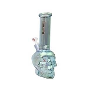 MyCan Accesories - 8 INCH HYPNOTIK SKULL BASE BONG, TRANS GREEN