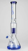 17.5" Genie 9mm Arm Coloured Bottom Glass Bong - Various Colours