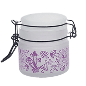 One Wholesale - Purple Mushroom Glass Storage Jar