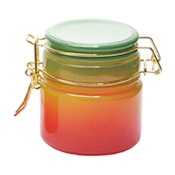 Rainbow Glass Storage Jar