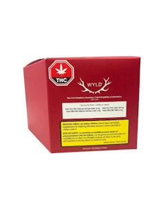 Wyld - Wyld -Real Fruit  Multipack of 10 Raspberry THC(100mg THC)   1 X 4g  Soft Chews