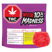 10X THE MADNESS: THE RED ONE INDICA THC GUMMIES - 100