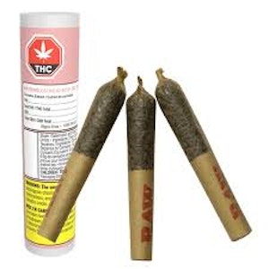 Dab Bods - Dab Bods - Watermelon Mojo 60's+ Dbl Infused Pre-roll - 3x0.5g