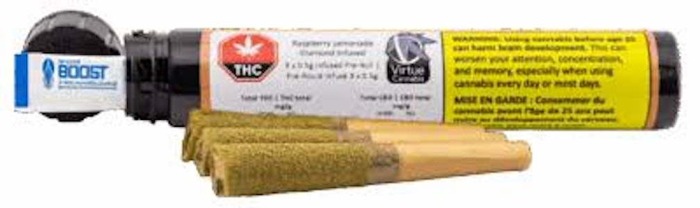 Virtue Cannabis - Raspberry Lemonade Diamond Infused