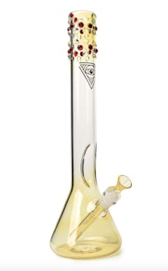 RED EYE GLASS - 16" Red Eye Glass - Six Ring Beaker Tube Bong