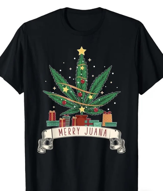 Unisex Merry Juana T-shirt - X-Large
