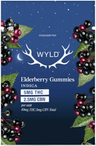 Wyld - Wyld - Real Fruit Elderberry Gummies 2:1 THC:CBN 2 Pack