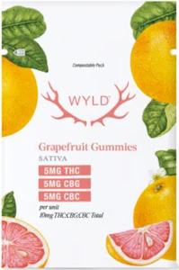 Wyld - Wyld - Real Fruit Grapefruit 1:1:1 THC:CBG:CBC 2 Pack