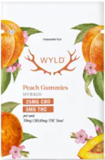 Wyld - Real Fruit Peach Gummies 5:1 CBD:THC 2 Pack