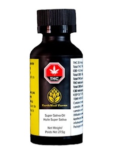 Earthwolf Farms - SUPER SATIVA OIL | EarthWolf Farms 28.5ml Sativa Oil | Elevate