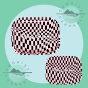 PINK & BACK TRAY W/ LID - BLAZY SUSAN