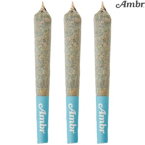 AMBR - Cherry Sour 3 x 0.5g Liquid Diamond Infused Pre-Rolls
